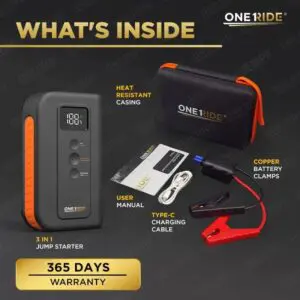 ONERIDE Powerful 3-in-1 Jump Starter & Powerbank - Image 3